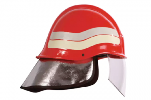 Casco ignífugo de protección contra impactos, calor y riesgos eléctricos para operaciones de extinción.